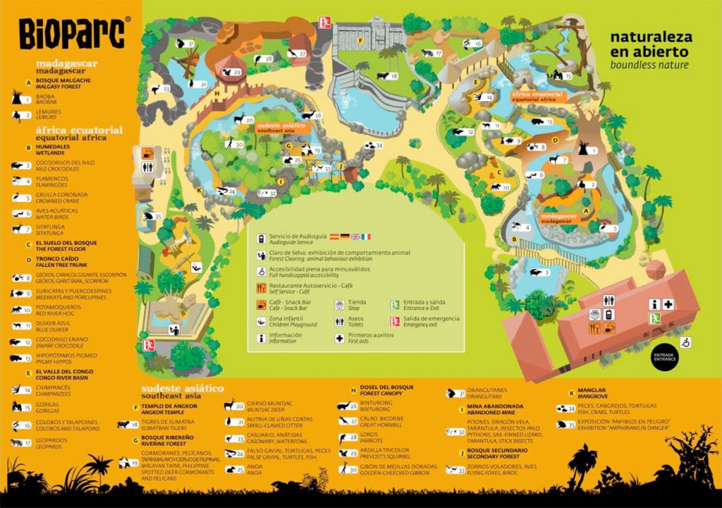 plattegrond dierentuin